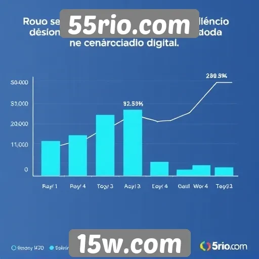 Estatísticas de crescimento da audiência no 55rio.com