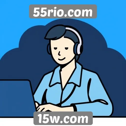 Funcionalidade do suporte ao cliente no 55rio.com