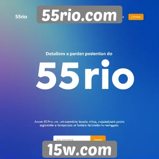 Experiência do usuário no site 55rio.com