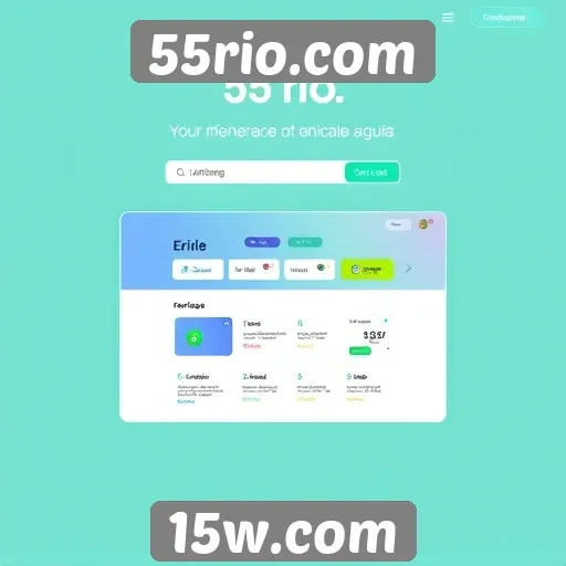 Análise da interface do usuário no 55rio.com